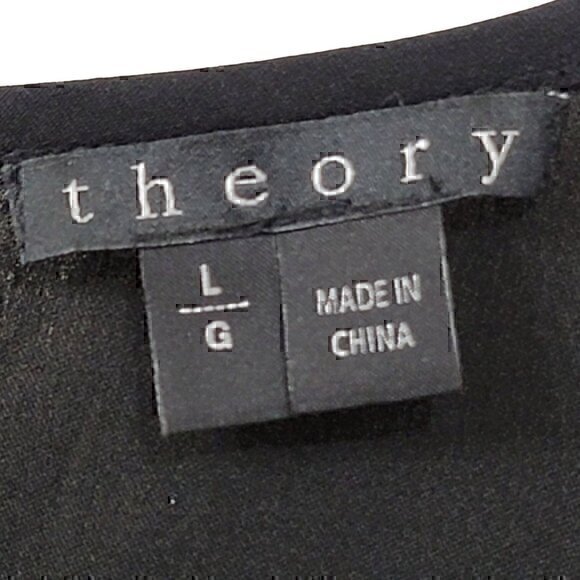 Theory Silk Jumpsuit Overalls Sleeveless L Black - Picture 9 of 9